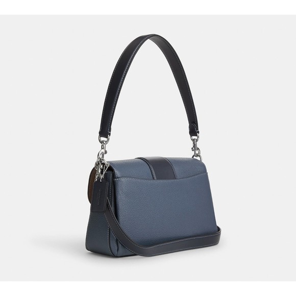 COACH GRACE Convertible Shoulder Bag Chambray Pebbled Leather CH207 NWT $450 - Picture 13 of 14